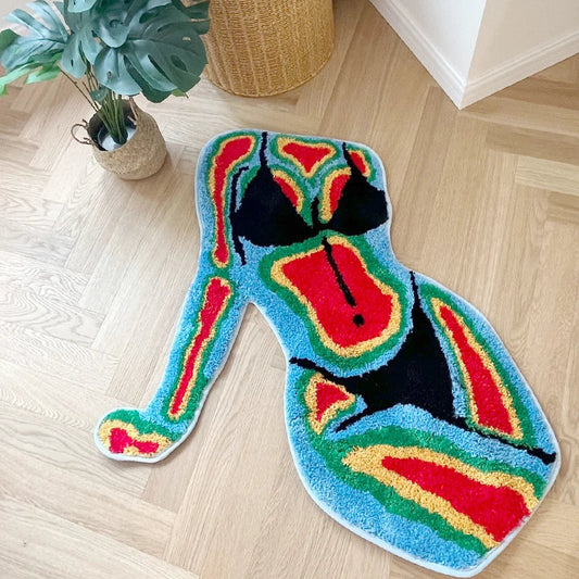 Matériaux Prémium-Confectionné en Laine acrylique. Avec finition de sol floquée, ce tapis apporte une touche  d'élégance et de caractère à n'importe quelle pièce 